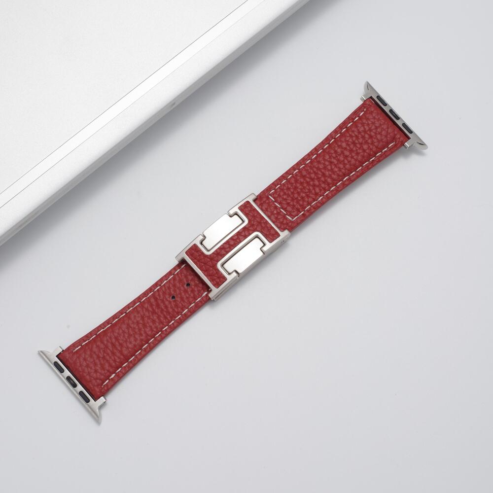 Leather Magnetic Buckle Strap for Apple Watch