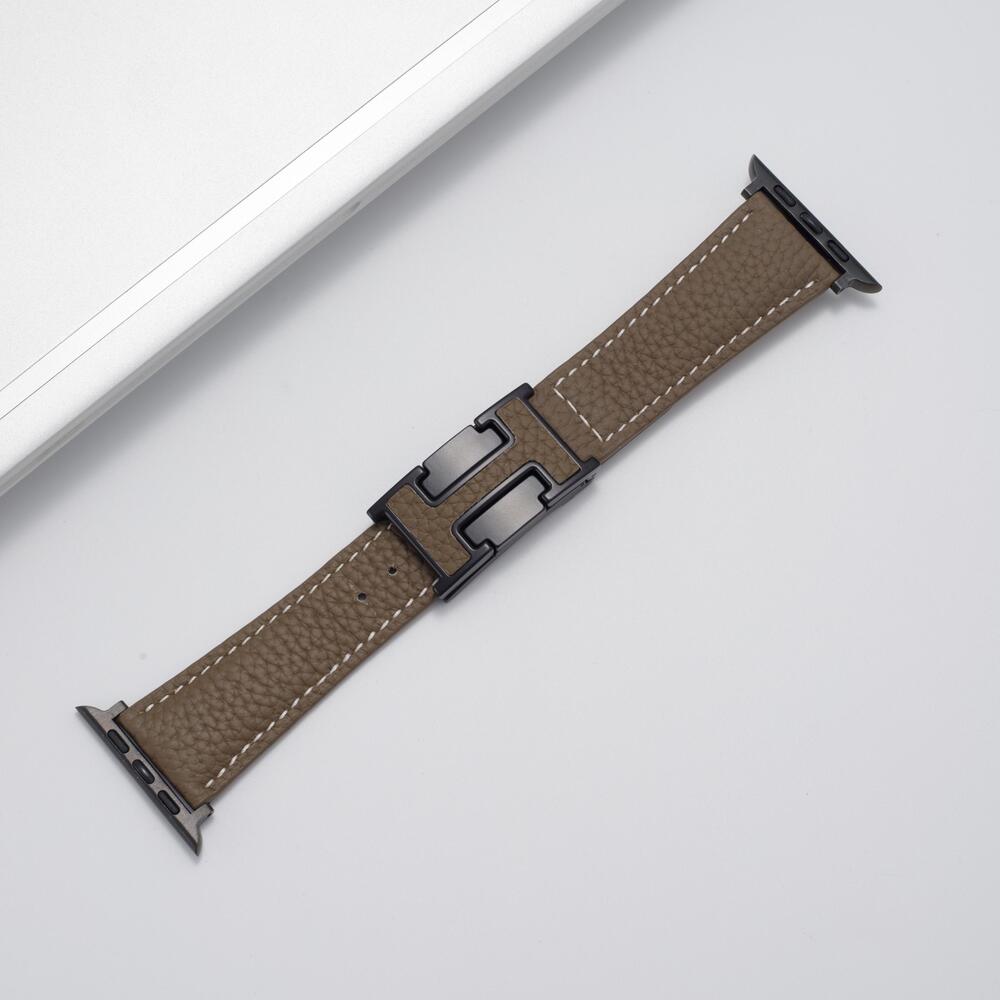 Leather Magnetic Buckle Strap for Apple Watch
