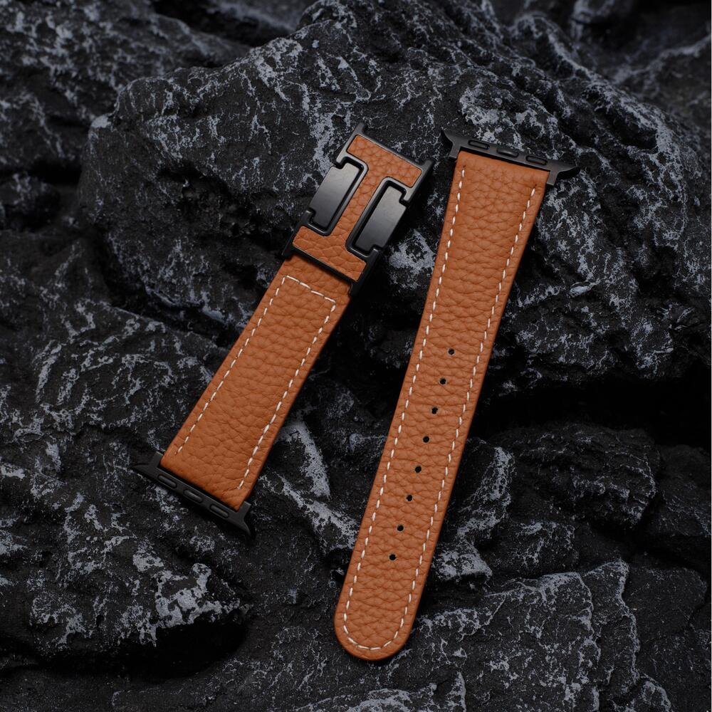 Leather Magnetic Buckle Strap for Apple Watch