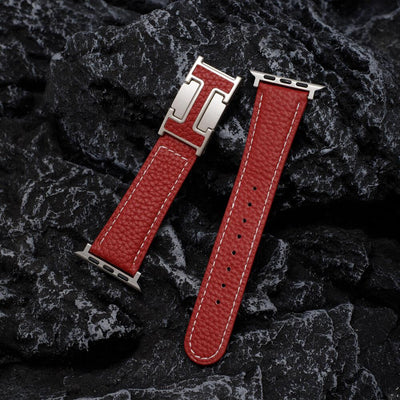 Leather Magnetic Buckle Strap for Apple Watch