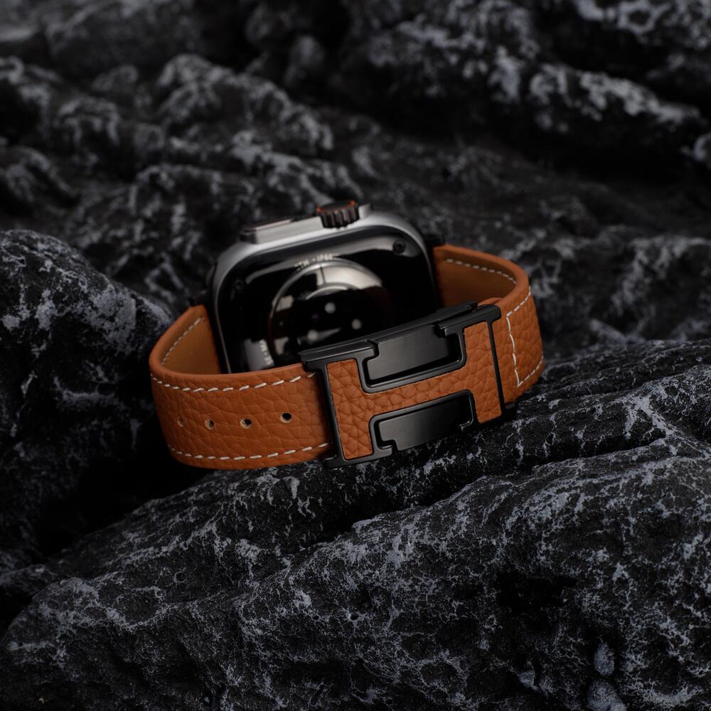 Leather Magnetic Buckle Strap for Apple Watch