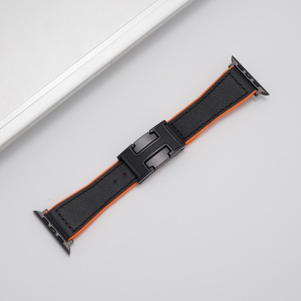 Leather Magnetic Buckle Strap for Apple Watch