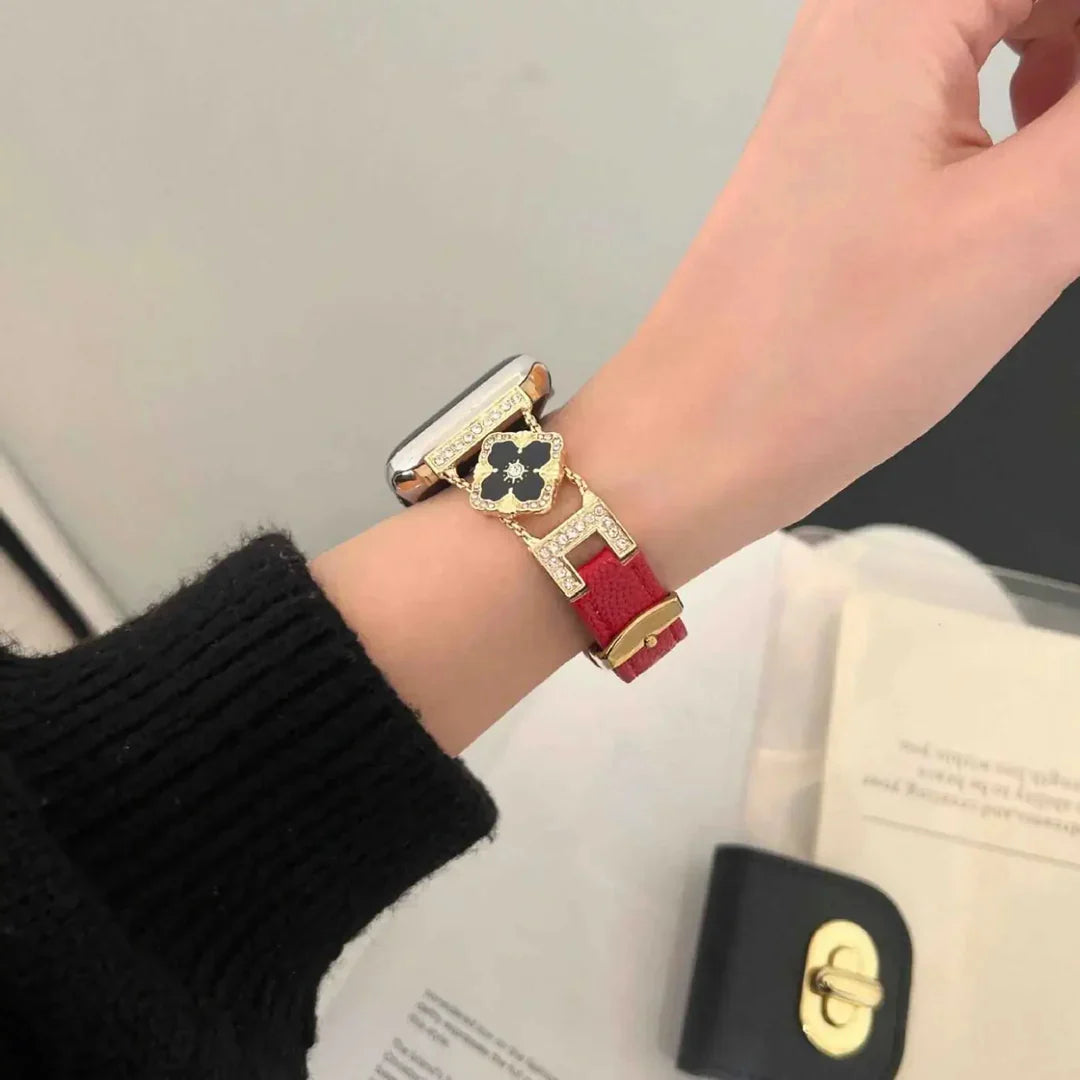 Glitter Leather Strap