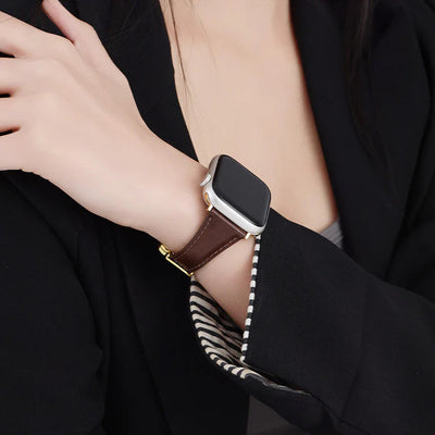 Lucky Flower Leather Strap For Apple Watch