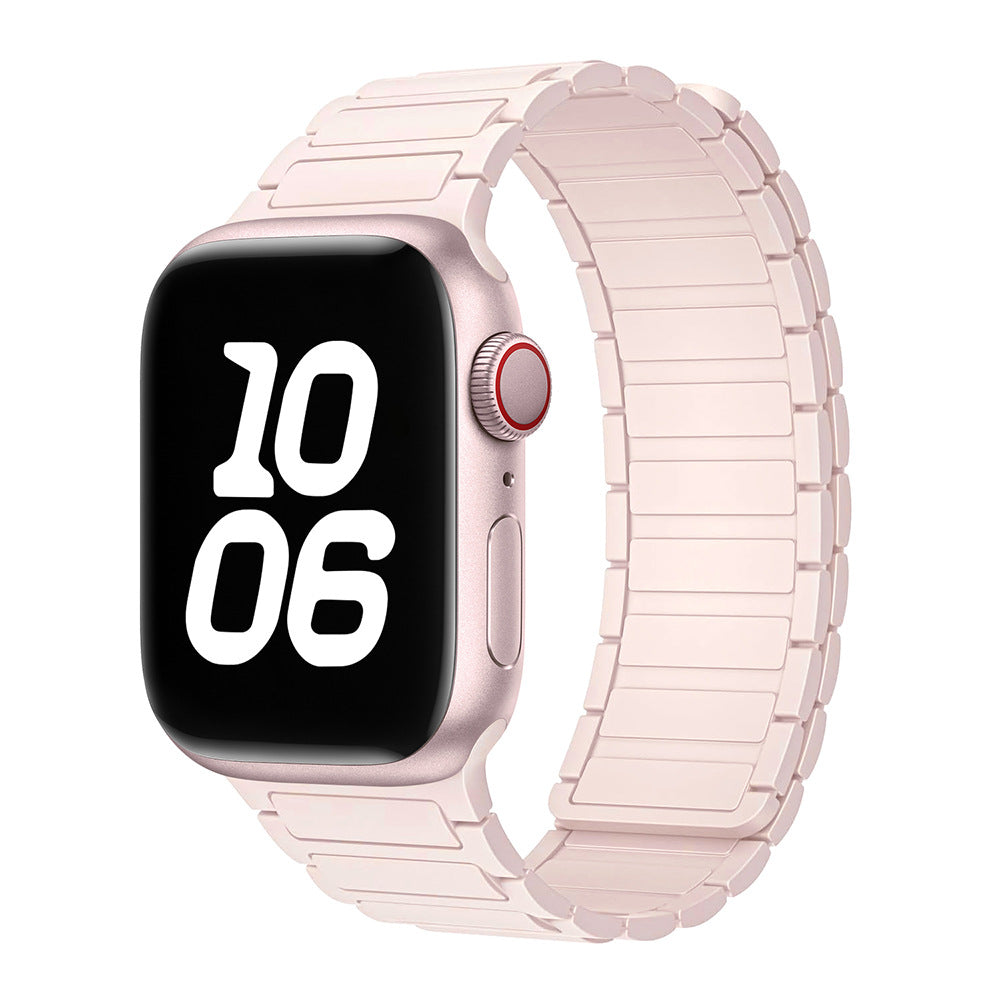 Silicone Magnetic Loop Watch Band For Apple Watch