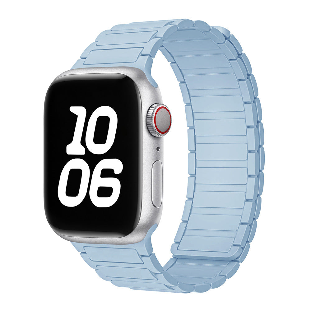 Silicone Magnetic Loop Watch Band For Apple Watch