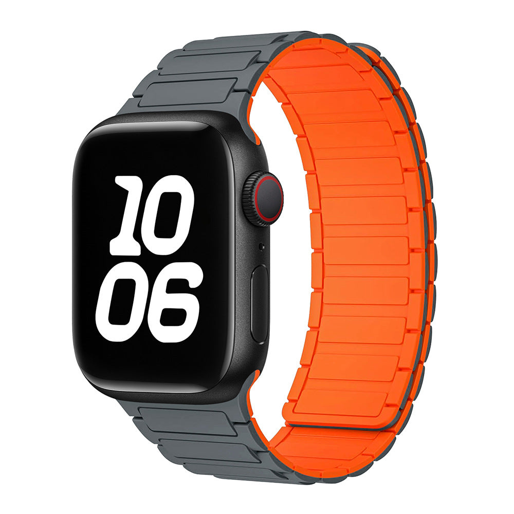Silicone Magnetic Loop Watch Band For Apple Watch
