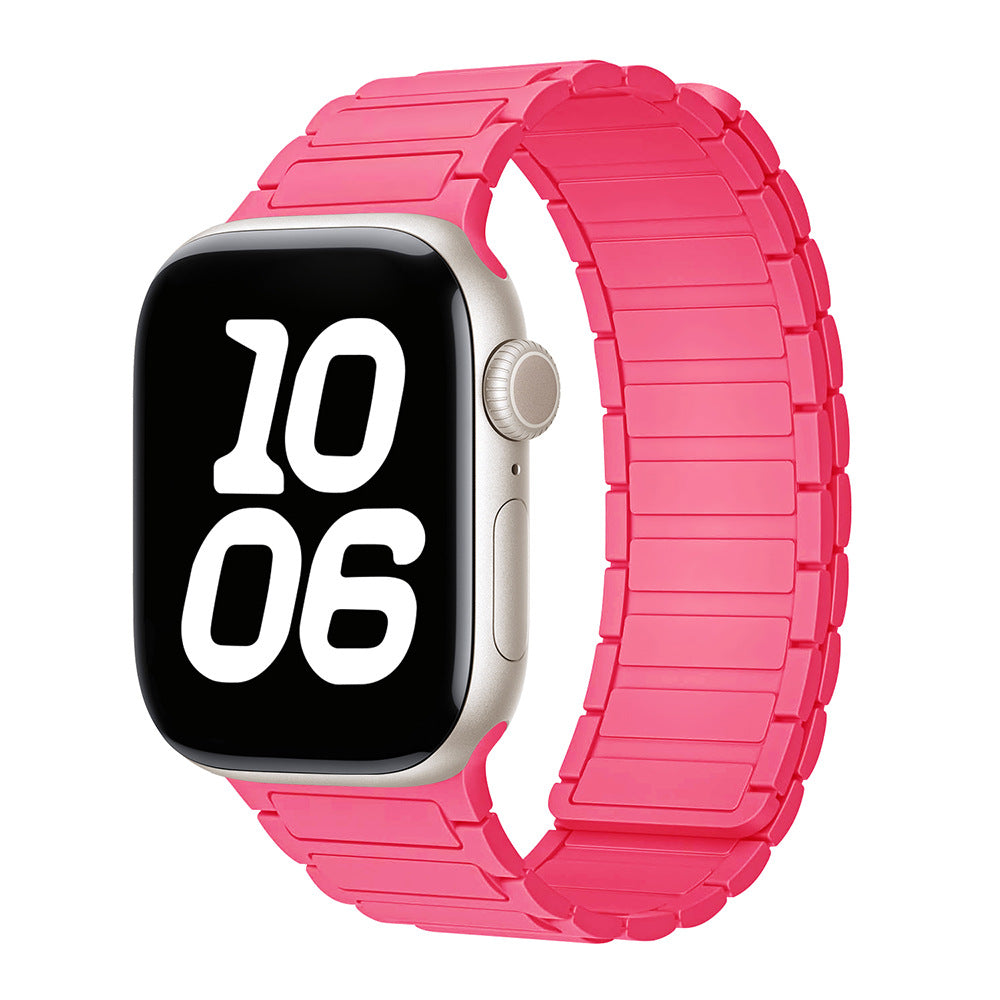 Silicone Magnetic Loop Watch Band For Apple Watch